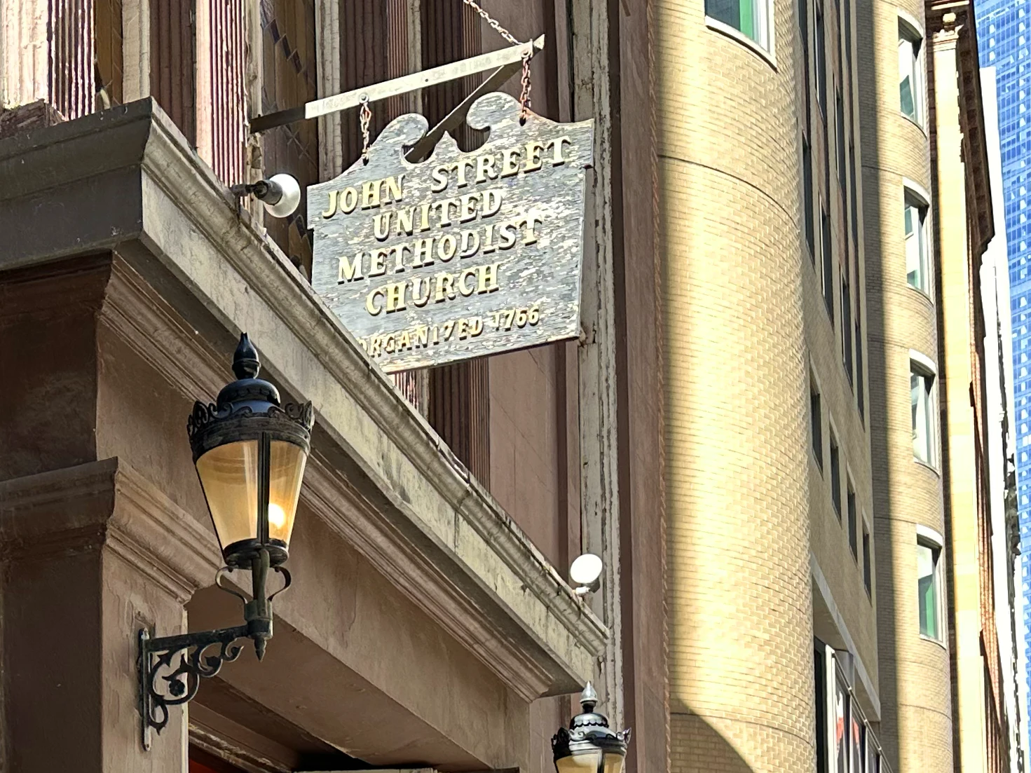 Photo of John Street United Methodist Church sign