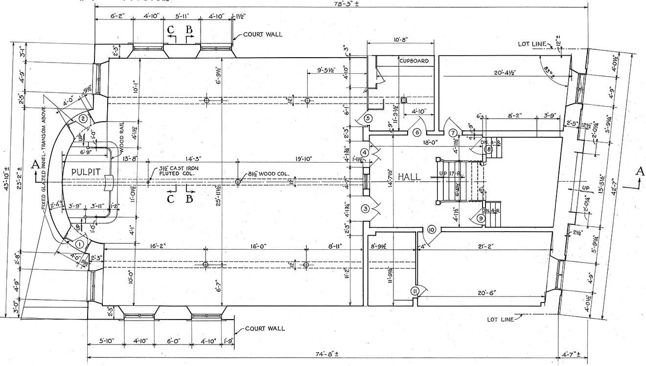 Plan of museum