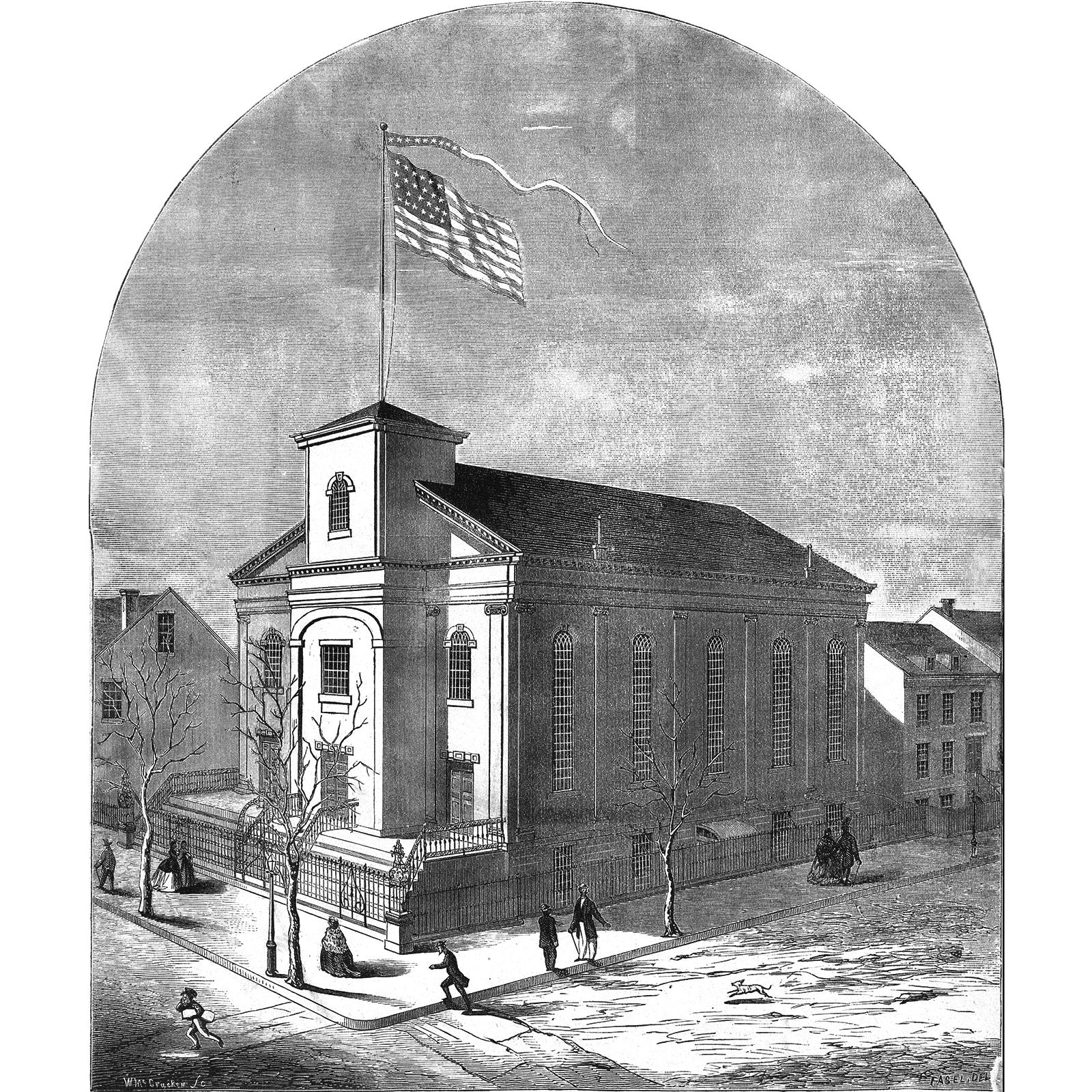 Historical image of Mother Zion Church