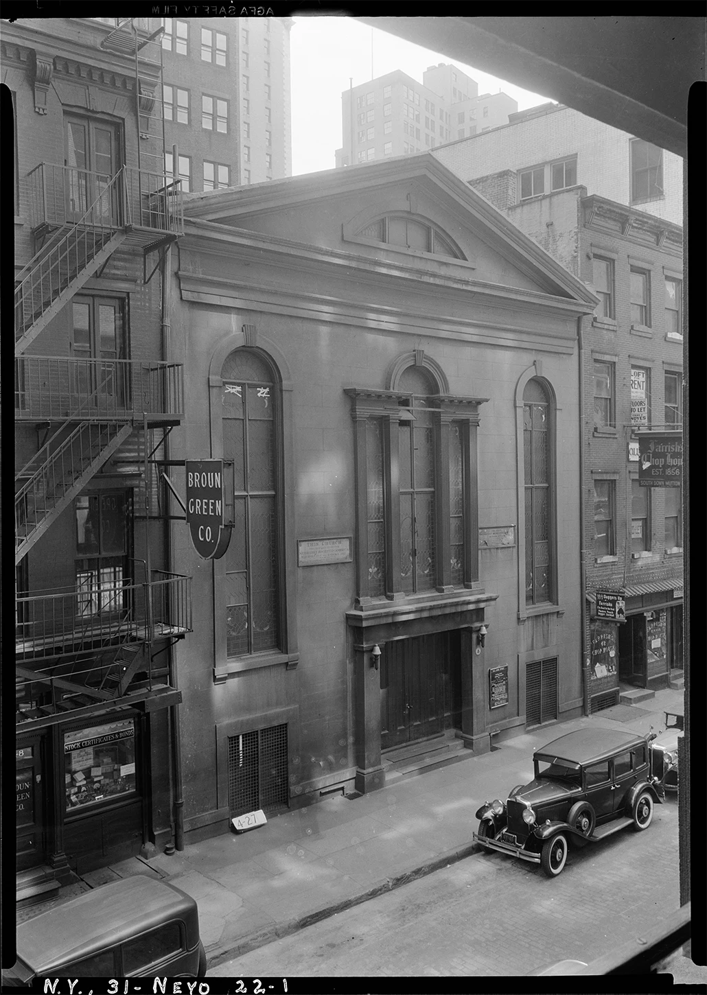 Historical photo of John Street United Methodist Church